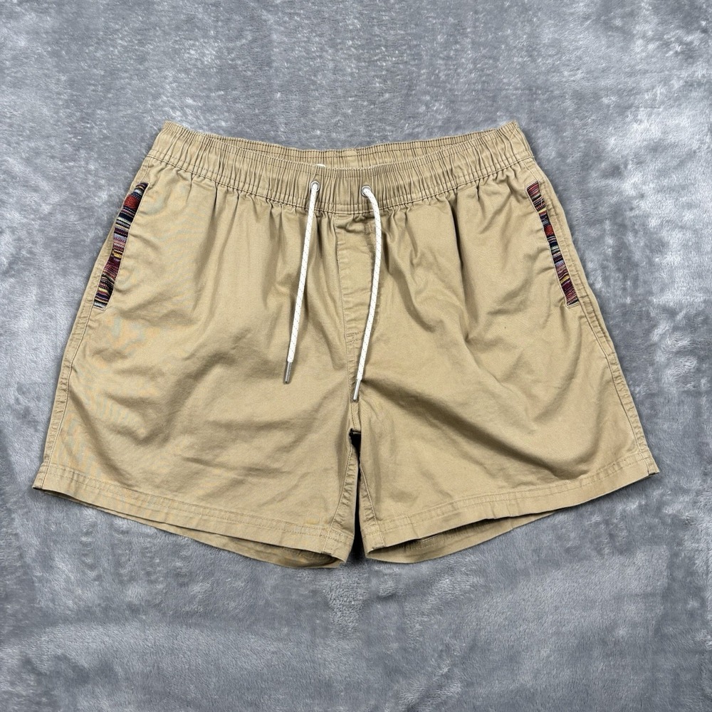 Wowie Sapien 2.0 Shorts Mens Medium Khaki Stretch Linerless Aztec Southwest